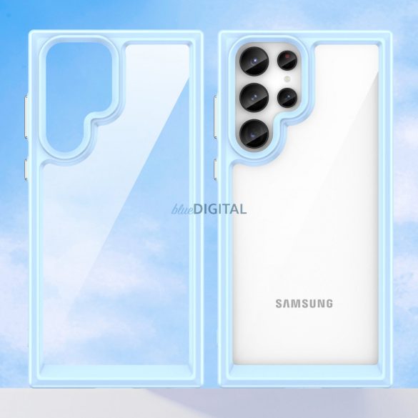 Outer Space tok Samsung Galaxy S23 Ultra tok rugalmas kerettel kék