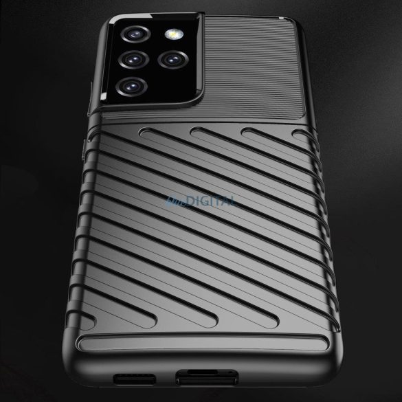Thunder Case Samsung Galaxy S23 Ultra szilikon Armor tok kék