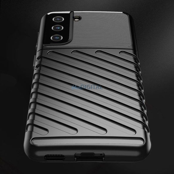 Thunder Case tok Samsung Galaxy S23 szilikon Armor tok fekete