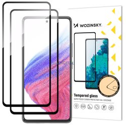   Wozinsky Full Glue edzett üveg Samsung Galaxy A54 5G 9H teljes képernyő edzett üveg fekete kerettel