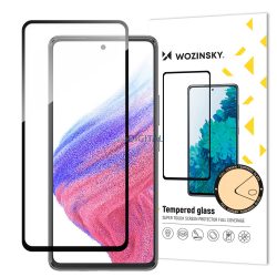   Wozinsky Full Glue edzett üveg Samsung Galaxy A54 5G 9H teljes képernyő edzett üveg fekete kerettel