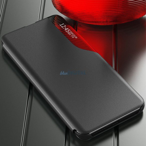 Eco Leather View Case tok Samsung Galaxy S23 egy flip állvány piros