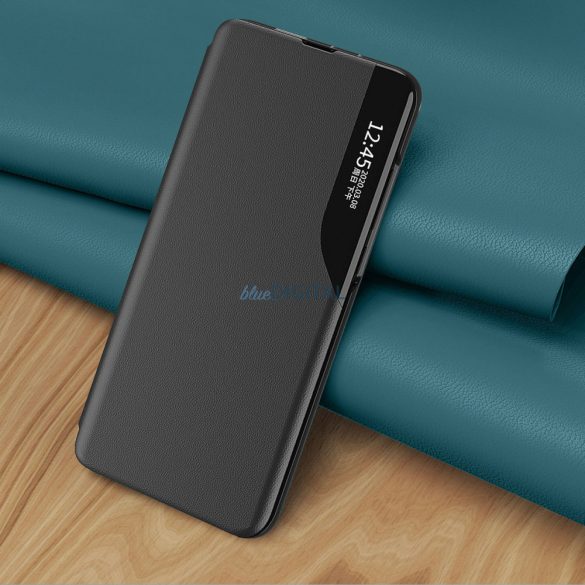 Eco Leather View Case tok Samsung Galaxy S23 flip stand kék