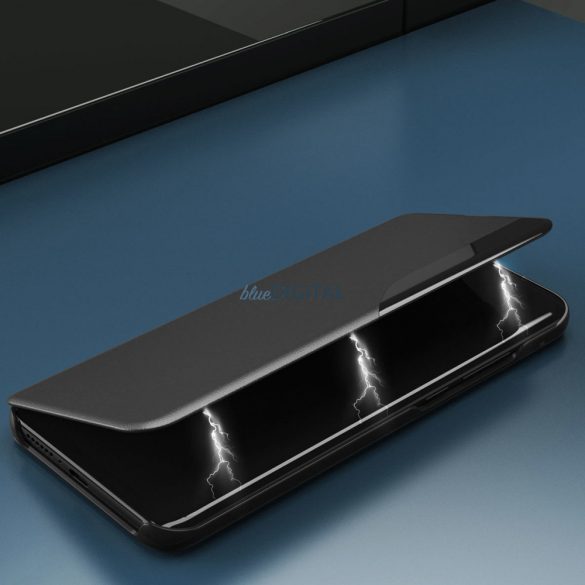 Eco Leather View Case tok Samsung Galaxy S23 egy flip állvány fekete