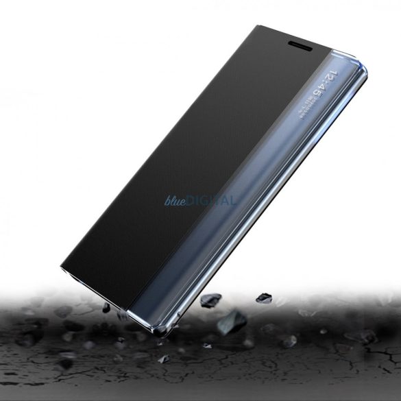 New Sleep Case Samsung Galaxy Samsung Galaxy S23 Ultra tok flip állvány fekete
