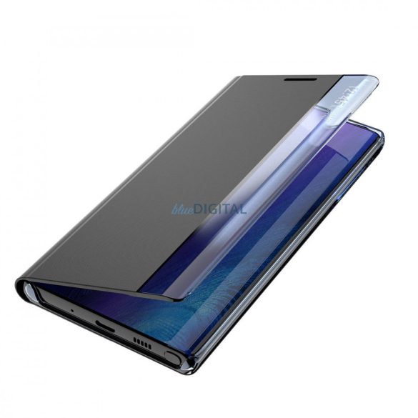 New Sleep Case tok Samsung Galaxy S23+ tok flip állvány fekete