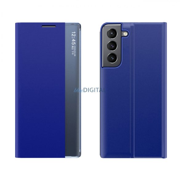New Sleep Case Samsung Galaxy S23 tok flip stand kék