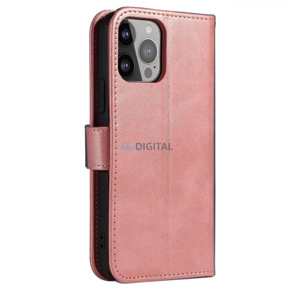 Mágneses tok Samsung Galaxy A34 5G Cover Flip Wallet Állvány rózsaszín