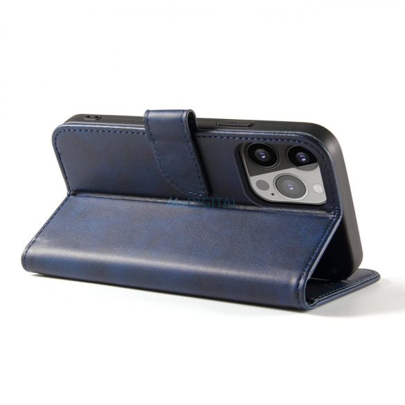 Mágneses tok Samsung Galaxy A54 5G tok flip pénztárca állvány kék