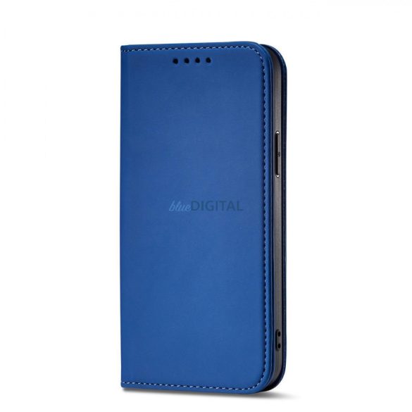 Magnet Card Case Samsung Galaxy S23 mágneses flipes tok pénztárcával, állvánnyal, kék