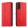 Magnet Fancy Case Samsung Galaxy S23 mágneses flipes tok pénztárcával, állvánnyal, piros