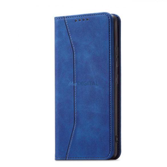 Magnet Fancy Case Samsung Galaxy S23+ mágneses flipes tok pénztárcával, állvánnyal, kék