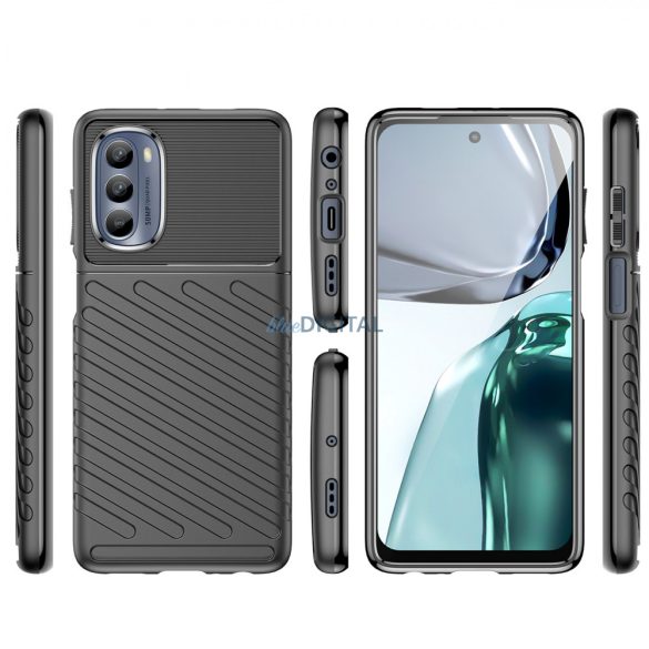 Thunder Case Motorola Moto G62 5G szilikon Armor tok fekete