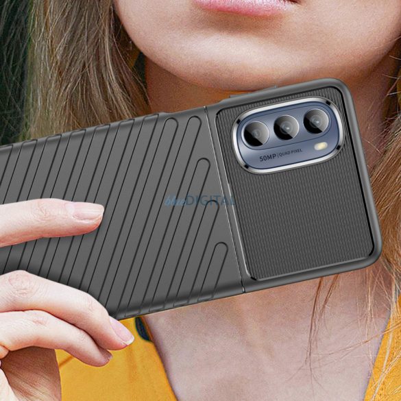 Thunder Case Motorola Moto G62 5G szilikon Armor tok fekete