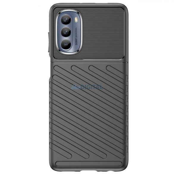 Thunder Case Motorola Moto G62 5G szilikon Armor tok fekete