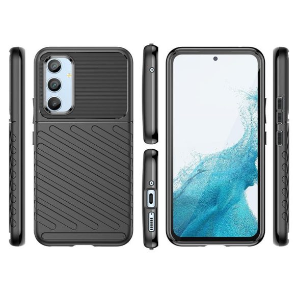 Thunder Case tok Samsung Galaxy A54 5G szilikon Armor tok fekete