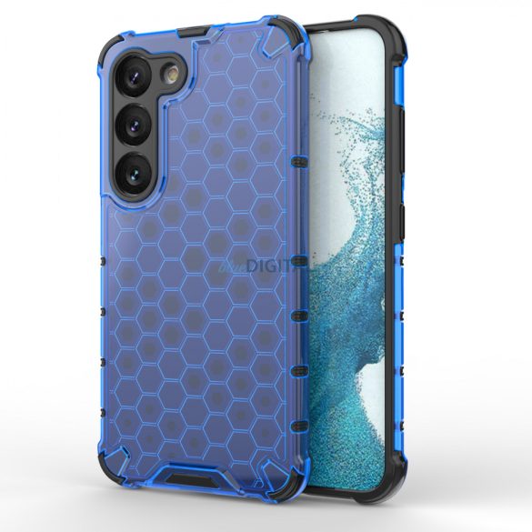 Honeycomb tok Samsung Galaxy S23 Armor hibrid tok kék