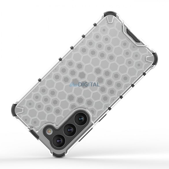 Honeycomb tok Samsung Galaxy S23 Armor hibrid tok átlátszó