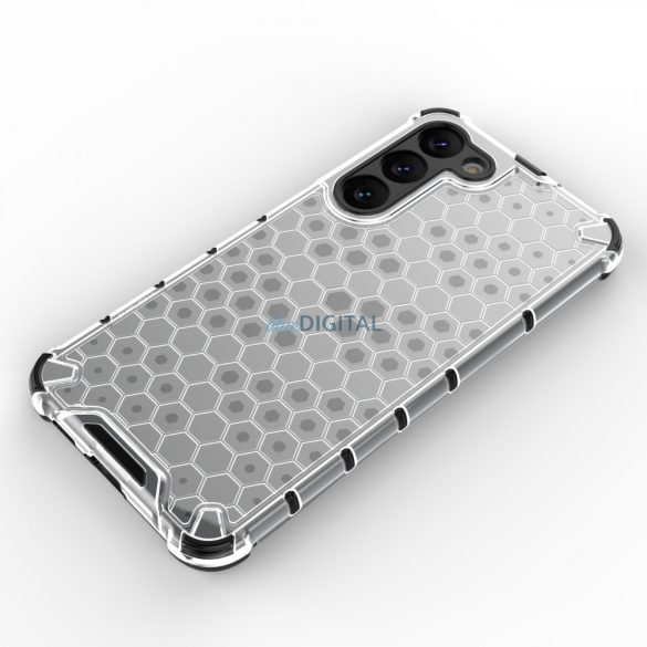 Honeycomb tok Samsung Galaxy S23+ Armor hibrid tok fekete