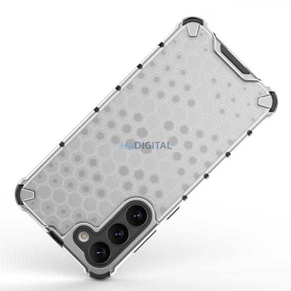 Honeycomb tok Samsung Galaxy S23+ Armor hibrid tok fekete