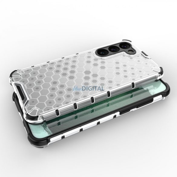 Honeycomb tok Samsung Galaxy S23+ Armor hibrid tok átlátszó