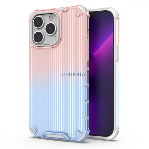 Ombre Protect Case iPhone 14 Pro Armor tok rózsaszín és kék tok