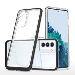   átlátszó 3in1 tok Samsung Galaxy S23 szilikon tok keret fekete