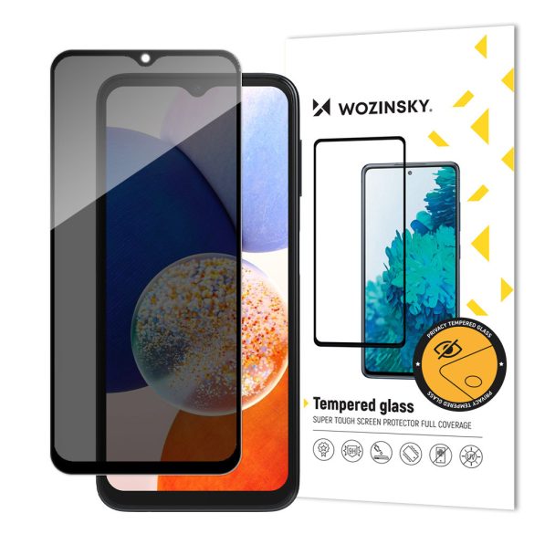 Wozinsky Privacy Glass edzett üveg Samsung Galaxy A13-hoz, kémkedés elleni adatvédelmi szűrővel