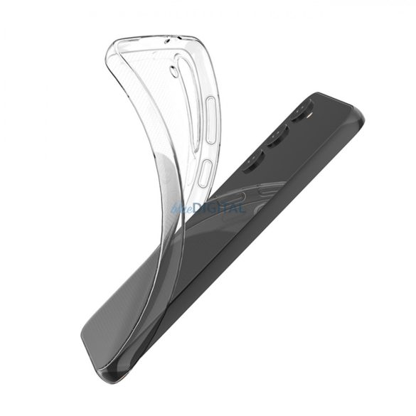 Ultra Clear 0,5 mm-es Samsung Galaxy S23+ vékony tok átlátszó