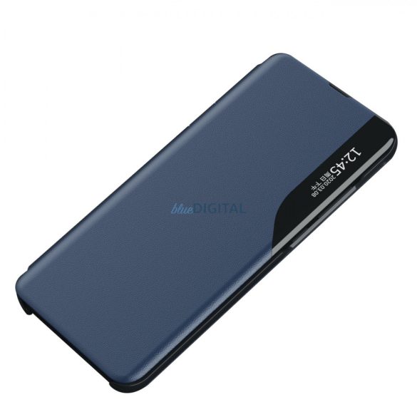 Eco Leather View Case Samsung Galaxy A54 5G-hez flip állvánnyal kék