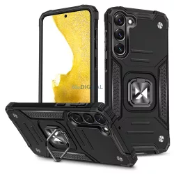   Wozinsky Ring Armor Samsung Galaxy S23 Armor tok mágneses tartó gyűrű fekete