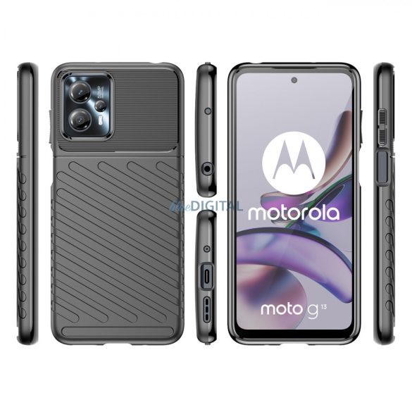 Thunder Case Motorola Moto G13 szilikon Armor tok fekete