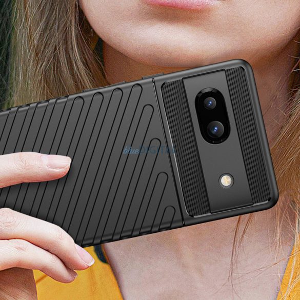 Thunder Case Google Pixel 7a szilikon Armor tok fekete