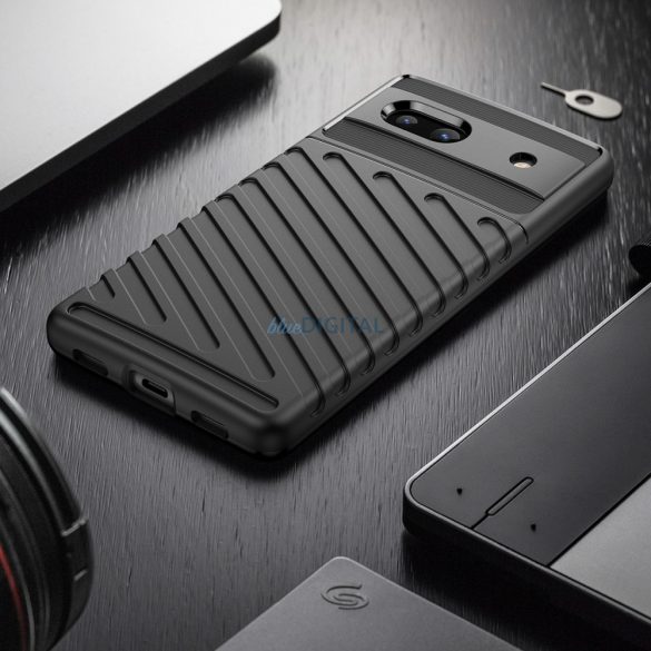 Thunder Case Google Pixel 7a szilikon Armor tok fekete