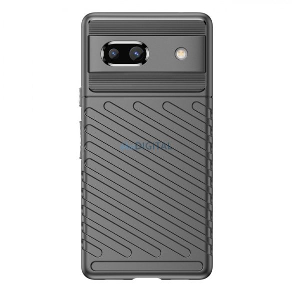 Thunder Case Google Pixel 7a szilikon Armor tok fekete