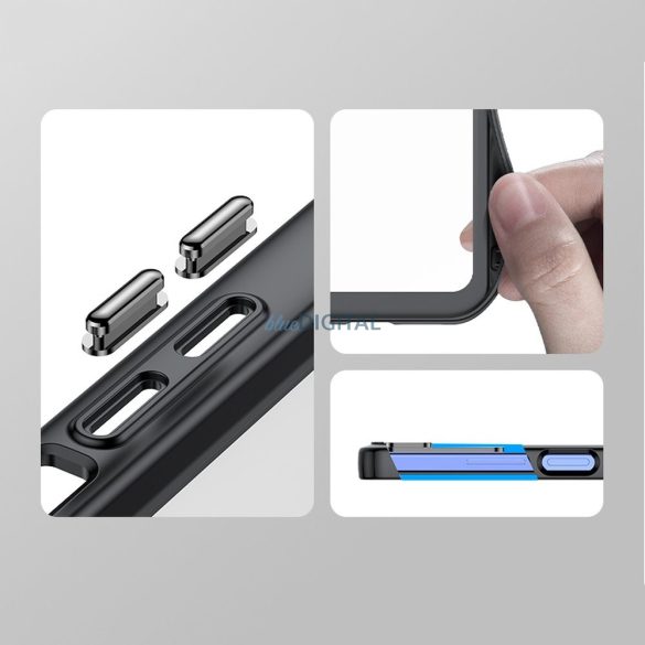 Outer Space Case Xiaomi Poco X5 5G / Redmi Note 12 5G tok rugalmas kerettel fekete