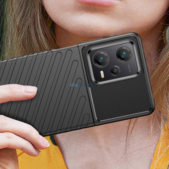 Thunder Case tok XIAOMI Redmi Note 12 Pro+ szilikon armor tok fekete