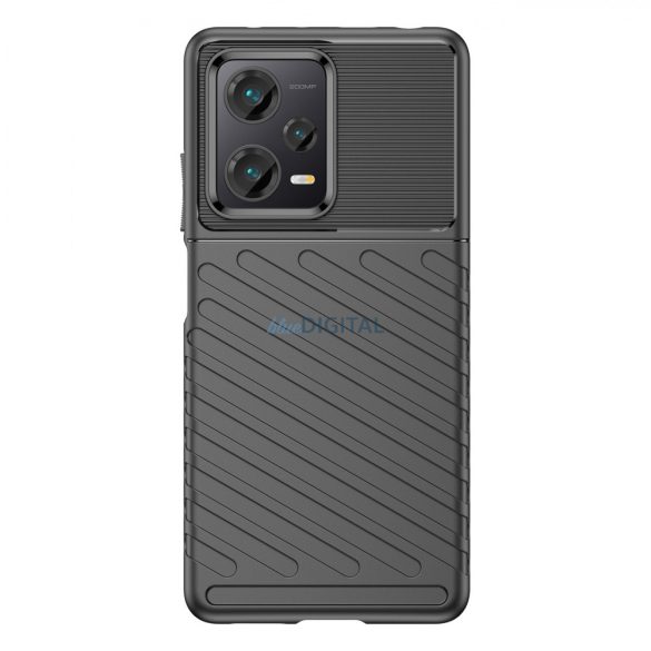 Thunder Case tok XIAOMI Redmi Note 12 Pro+ szilikon armor tok fekete