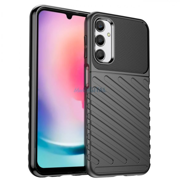 Thunder Case tok Samsung Galaxy A24 4G szilikon armor tok fekete