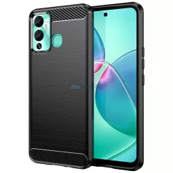   Szén tok Infinix Hot 12 Play NFC / Hot 12 Play rugalmas szilikon szén-dioxid borítás fekete