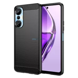   Carbon Case Infinix Hot 20S rugalmas szilikon carbon tok fekete