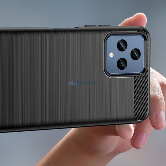 Carbon Case T Phone 5G (2022) rugalmas szilikon carbon tok fekete