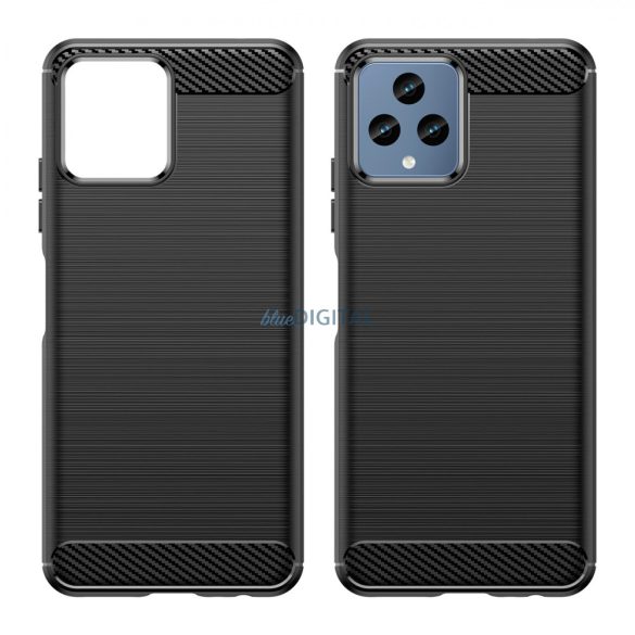 Carbon Case T Phone 5G (2022) rugalmas szilikon carbon tok fekete