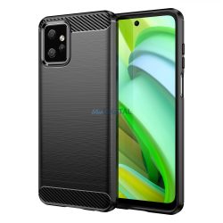   Carbon Case Motorola Moto G Power 2023 rugalmas szilikon carbon tok fekete