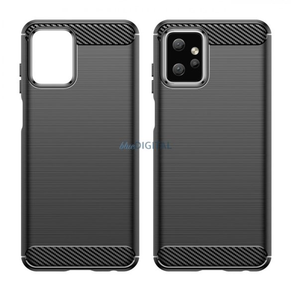 Carbon Case Motorola Moto G Power 2023 rugalmas szilikon carbon tok fekete