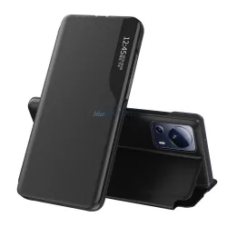   Eco Leather View Case tok XIAOMI 13 Lite egy flipes állvánnyal fekete