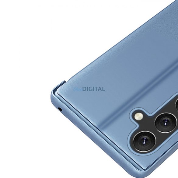 Clear View Case Samsung Galaxy A24 4G flipes tok rózsaszín, patenttal
