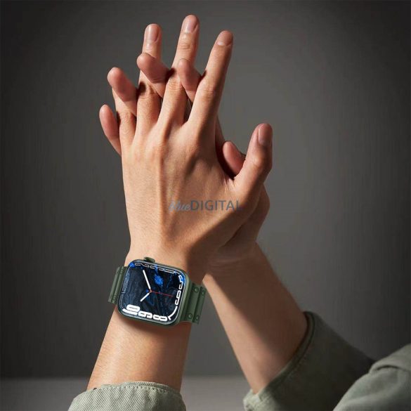 Triple Protection csereszíj Apple Watch SE, 9, 8, 7, 6, 5, 4, 3, 2, 1 (41, 40, 38 mm) tengerészkék