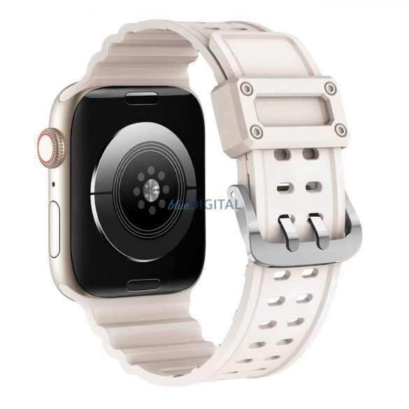 Triple Protection csereszíj Apple Watch Ultra, SE, 9, 8, 7, 6, 5, 4, 3, 2, 1 (49, 45, 44, 44, 42 mm) bézs színű