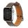 Bőr csereszíj Apple Watch SE, 9, 8, 7, 6, 5, 4, 3, 2, 1 (41, 40, 38 mm) sötétbarna